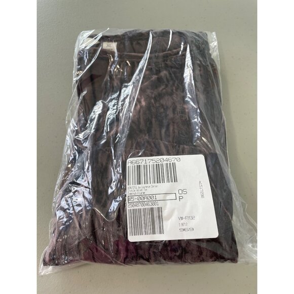 BEAUTIFUL by Lawrence Zarian Crinkle Velvet Top Size XL Chestnut Brown Modern - Picture 3 of 7